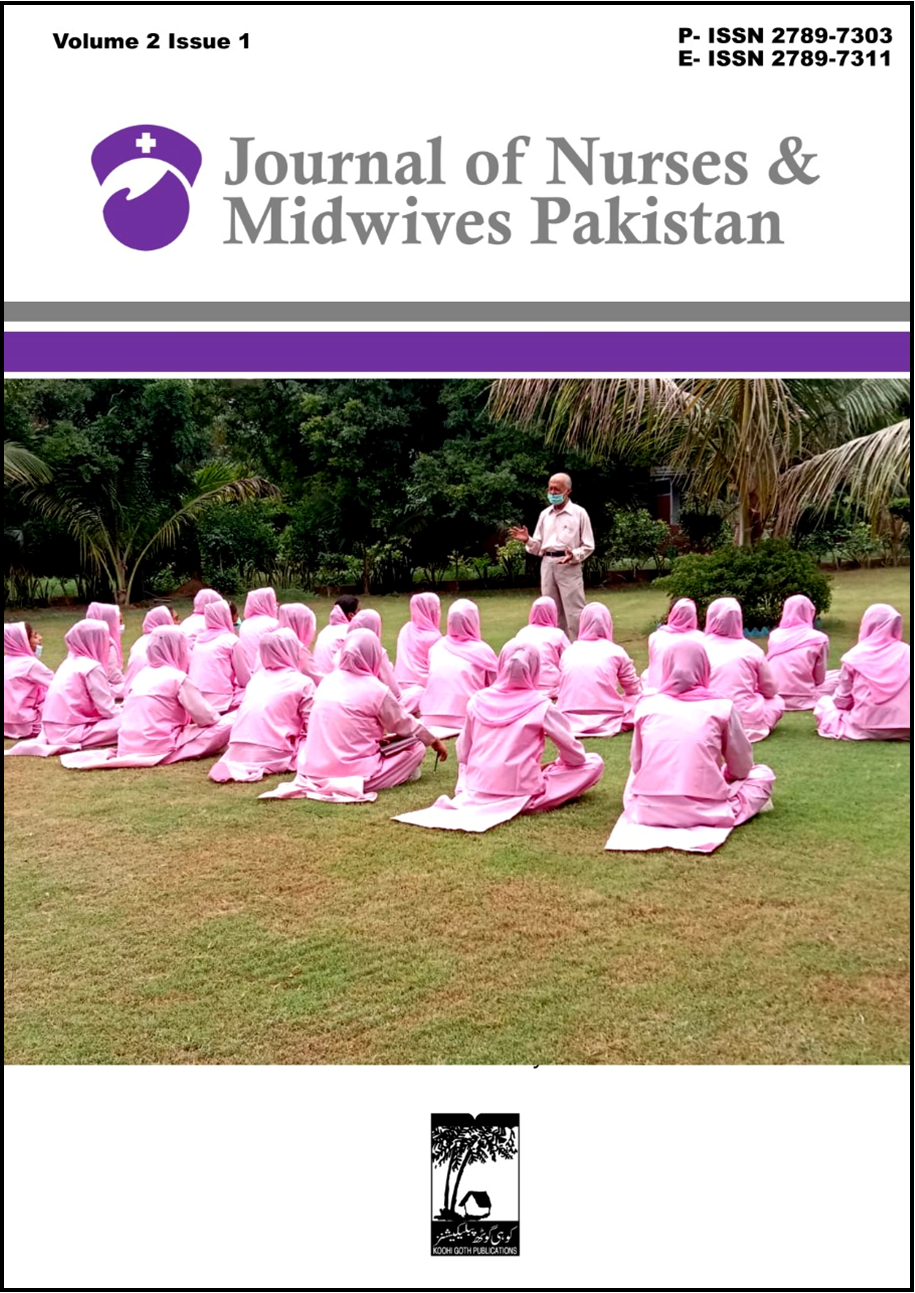 					View Vol. 1 No. 2 (2021): Journal of Nurses and Midwives Pakistan
				
