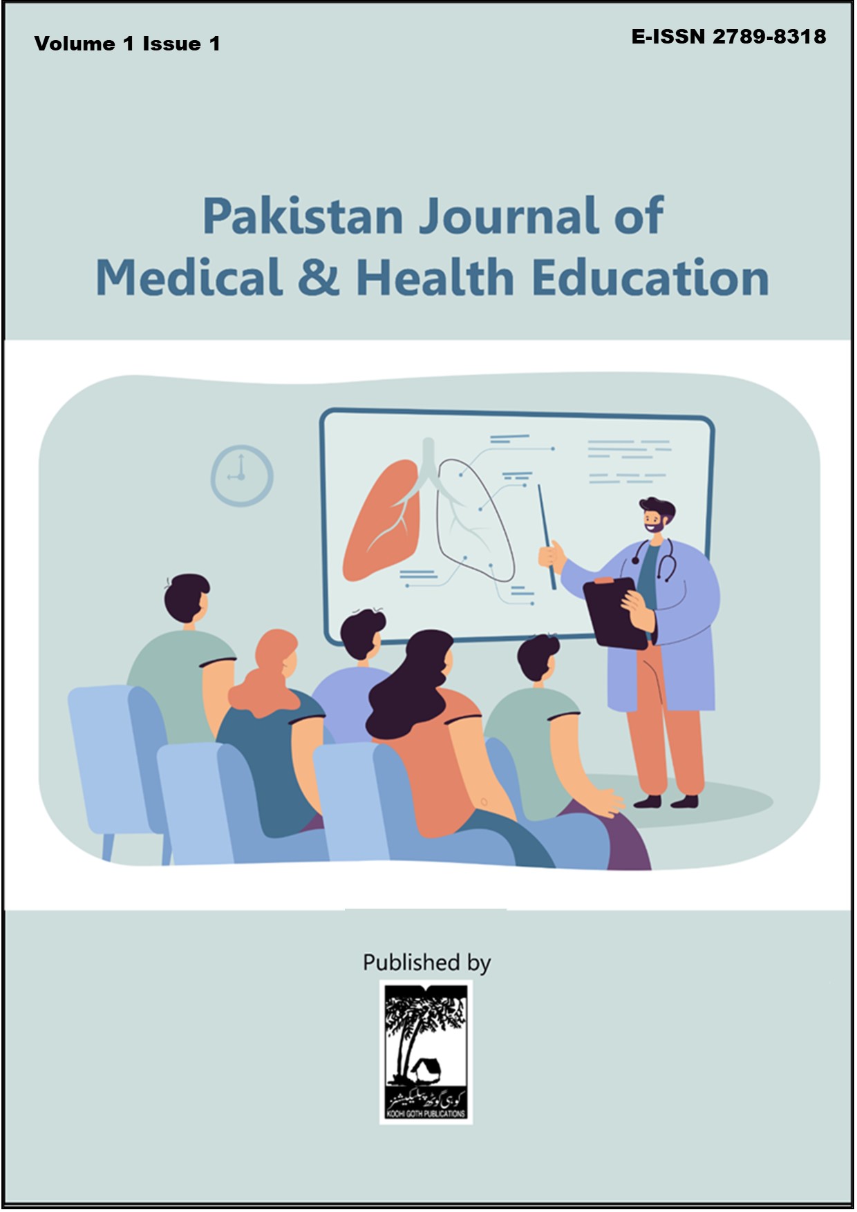 					View Vol. 1 No. 1 (2021): Pakistan Journal of Medical and Health Education
				